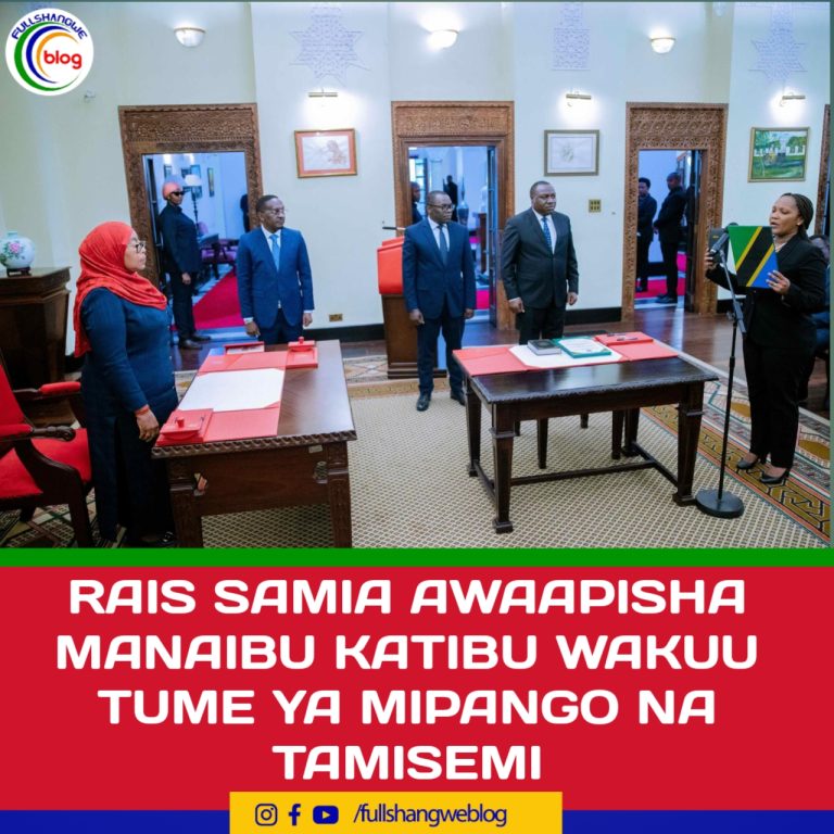 RAIS SAMIA AWAAPISHA MANAIBU KATIBU WAKUU TUME YA MIPANGO NA TAMISEMI