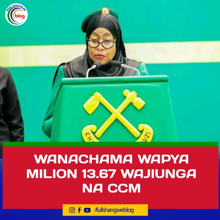 WANACHAMA WAPYA MILIONI 13.67 WAJIUNGA NA CCM