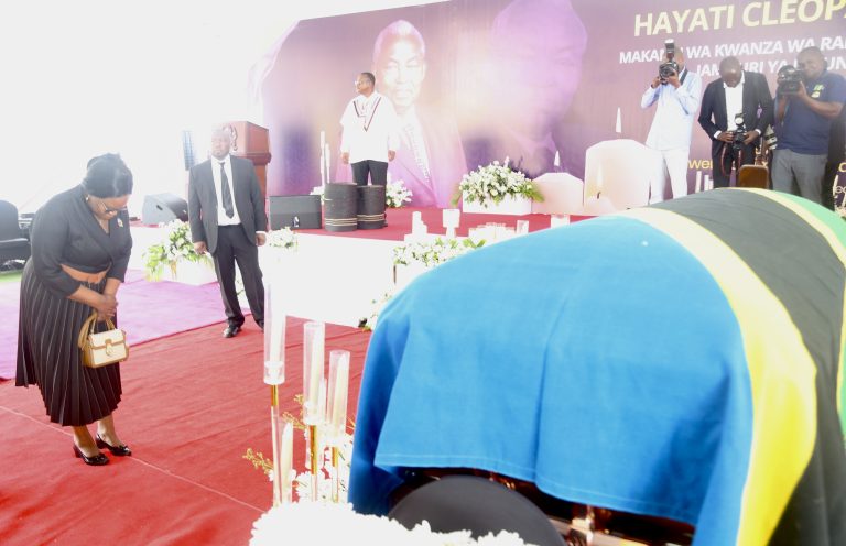 NAIBU KATIBU MKUU MNDEME ASHIRIKI KUAGA MWILI WA HAYATI MSUYA
