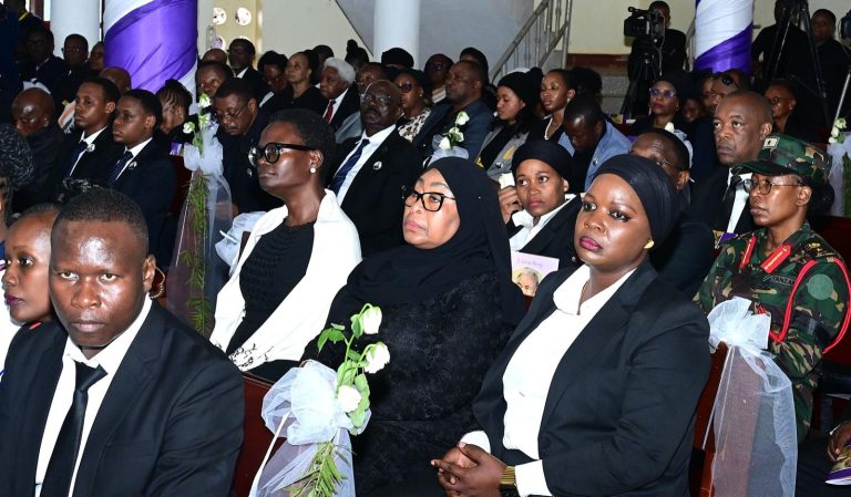 RAIS SAMIA ASHIRIKI IBADA YA MAZISHI YA CLEOPA MSUYA KILIMANJARO