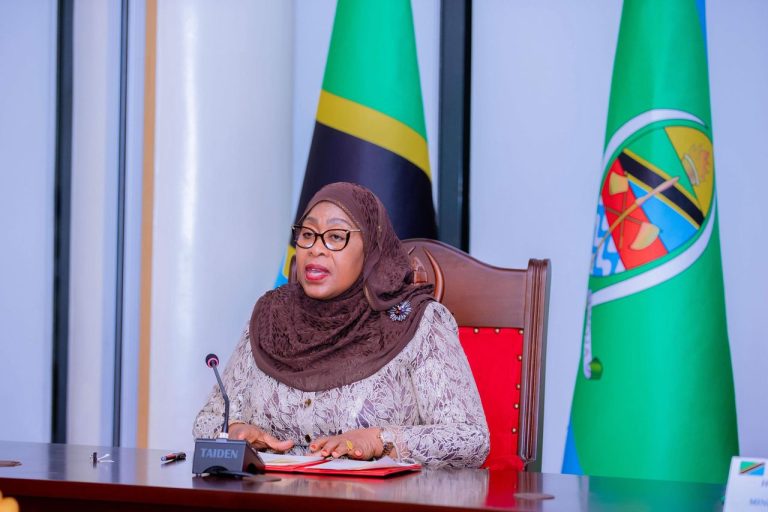 RAIS SAMIA AFANYA MAZUNGUNZO NA RAIS NETUMBO NANDI-NDAITWAH WA NAMIBIA NA KUMUANDALIA HAFLA YA CHAKULA CHA JIONI