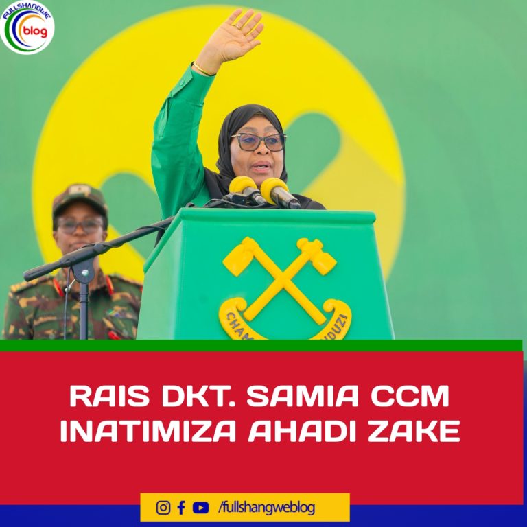 RAIS DKT. SAMIA CCM INATIMIZA AHADI ZAKE