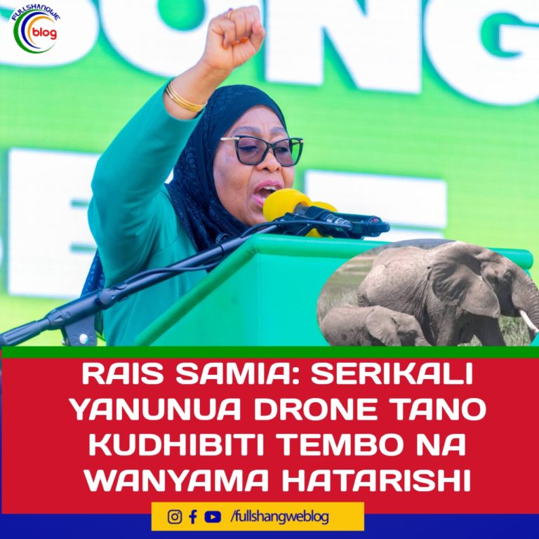 RAIS SAMIA: SERIKALI YANUNUA DRONE TANO KUDHIBITI TEMBO NA WANYAMA HATARISHI