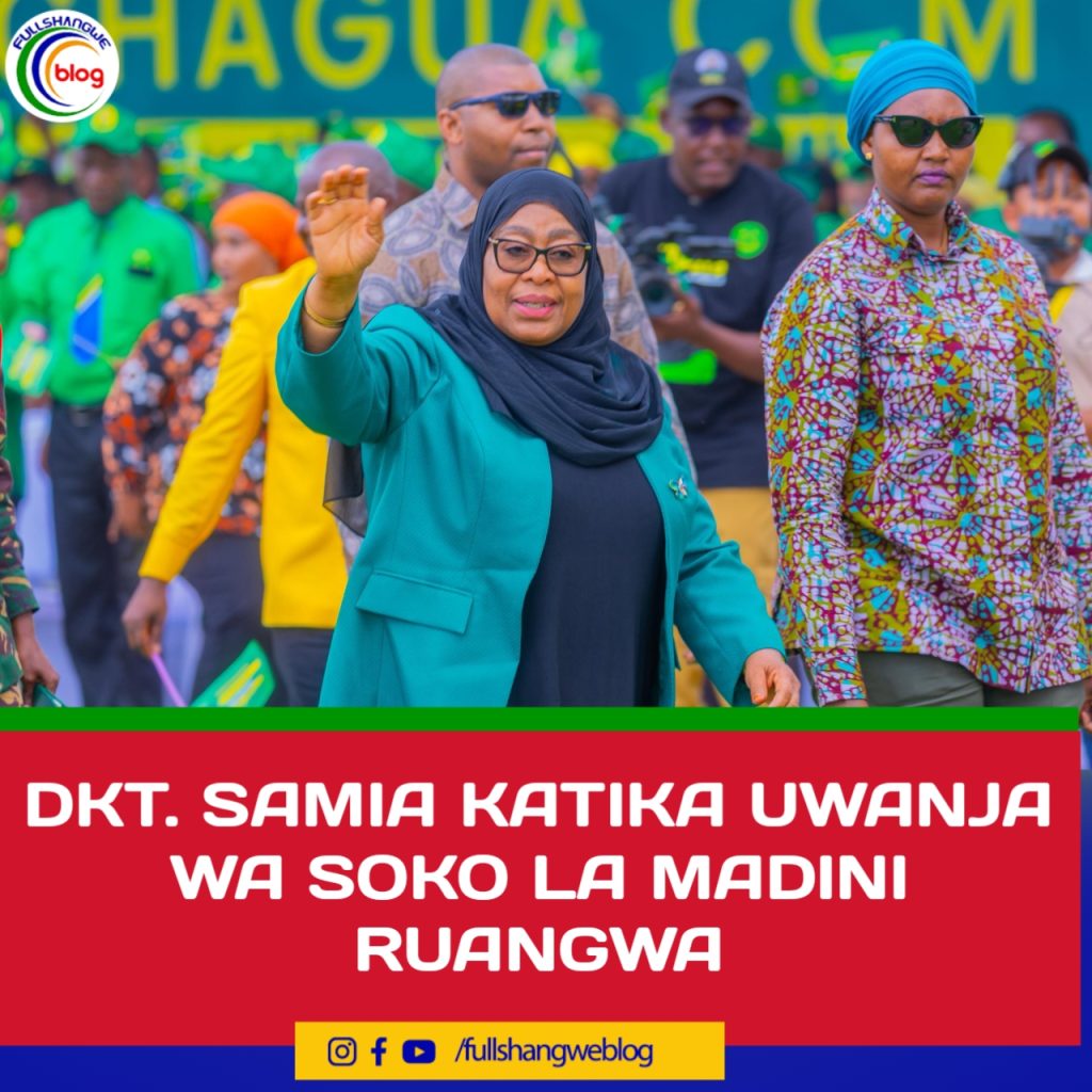 DKT. SAMIA KATIKA UWANJA WA SOKO LA MADINI RUANGWA