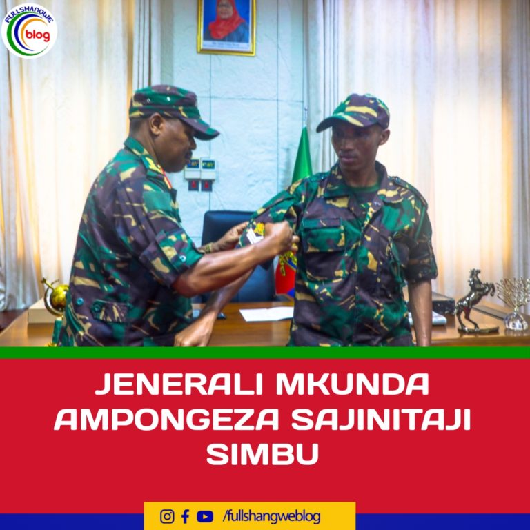 JENERALI MKUNDA AMPONGEZA SAJINITAJI SIMBU
