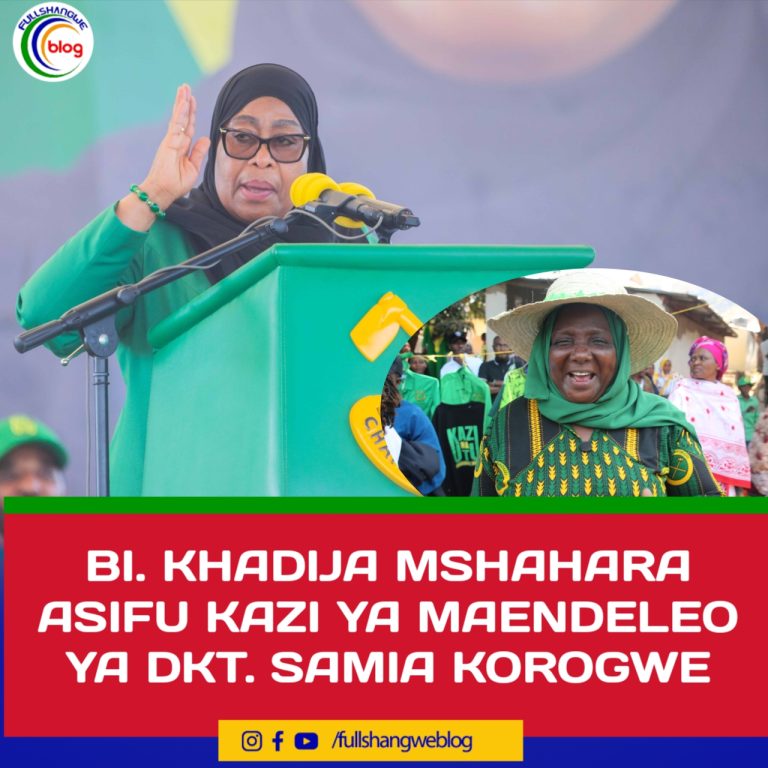 BI. KHADIJA MSHAHARA ASIFU KAZI YA MAENDELEO YA DKT. SAMIA KOROGWE