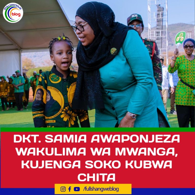 DKT. SAMIA AWAPONJEZA WAKULIMA WA MWANGA, KUJENGA SOKO KUBWA CHITA