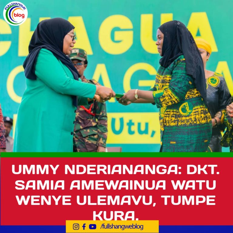 ‎UMMY NDERIANANGA: DKT. SAMIA AMEWAINUA WATU WENYE ULEMAVU, TUMPE KURA
