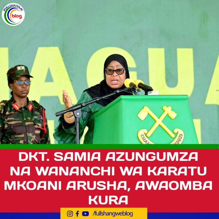 DKT. SAMIA AZUNGUMZA NA WANANCHI WA KARATU MKOANI ARUSHA, AWAOMBA KURA
