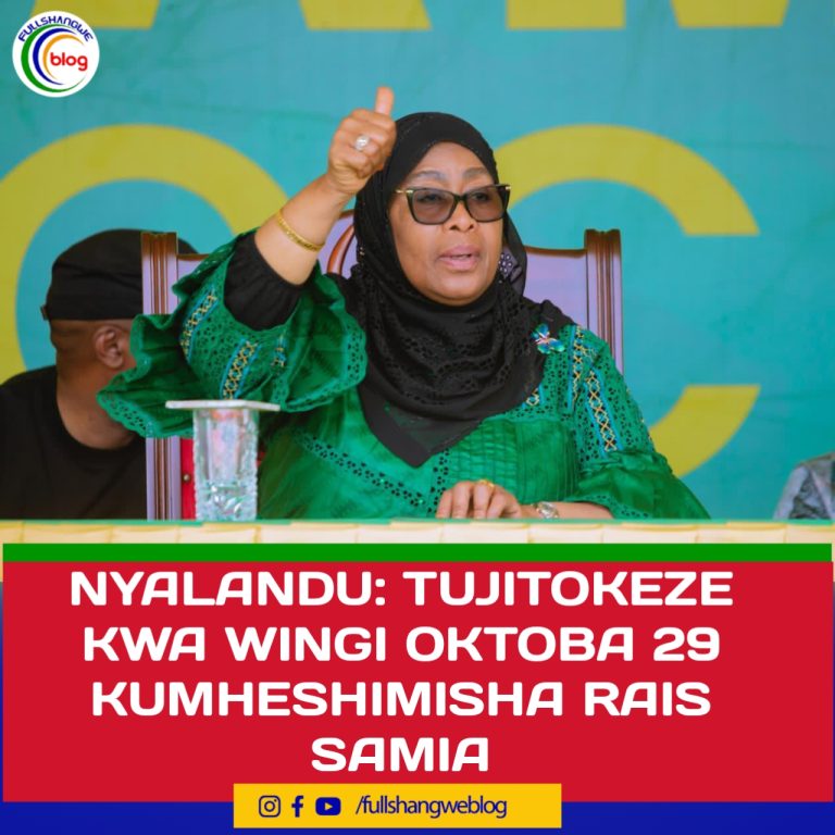 NYALANDU: TUJITOKEZE KWA WINGI OKTOBA 29 KUMHESHIMISHA RAIS SAMIA