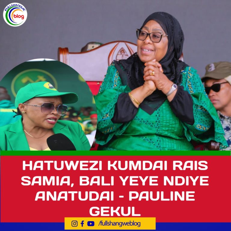 HATUWEZI KUMDAI RAIS SAMIA, BALI YEYE NDIYE ANATUDAI – PAULINE GEKUL