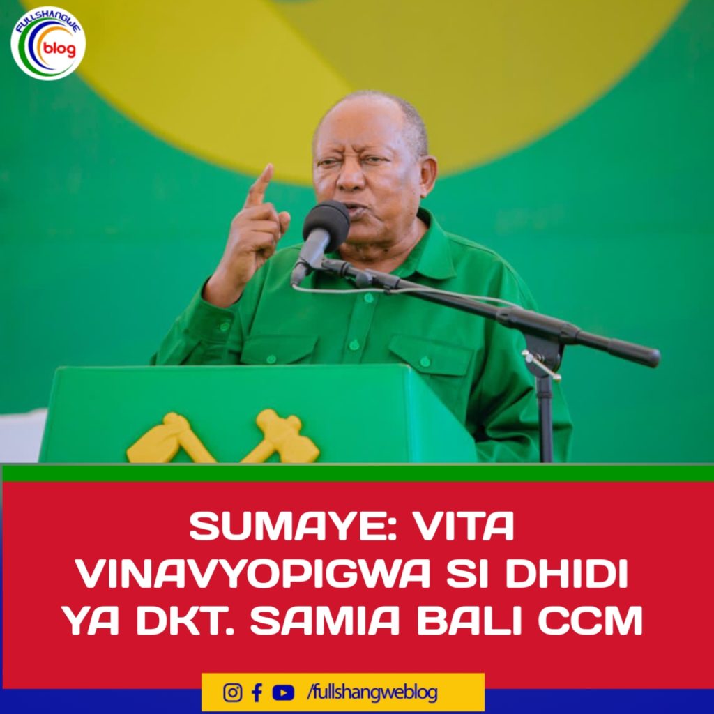 SUMAYE: VITA VINAVYOPIGWA SI DHIDI YA DKT. SAMIA BALI CCM