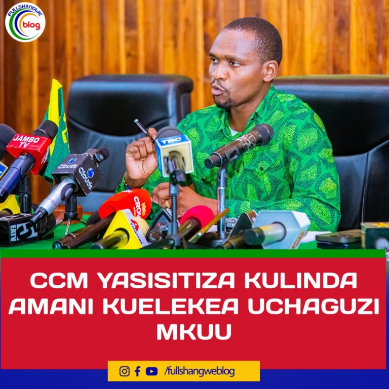 CCM YASISITIZA KULINDA AMANI KUELEKEA UCHAGUZI MKUU