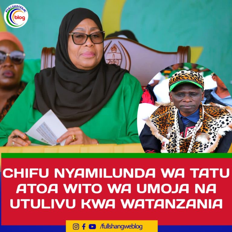 CHIFU NYAMILUNDA WA TATU ATOA WITO WA UMOJA NA UTULIVU KWA WATANZANIA