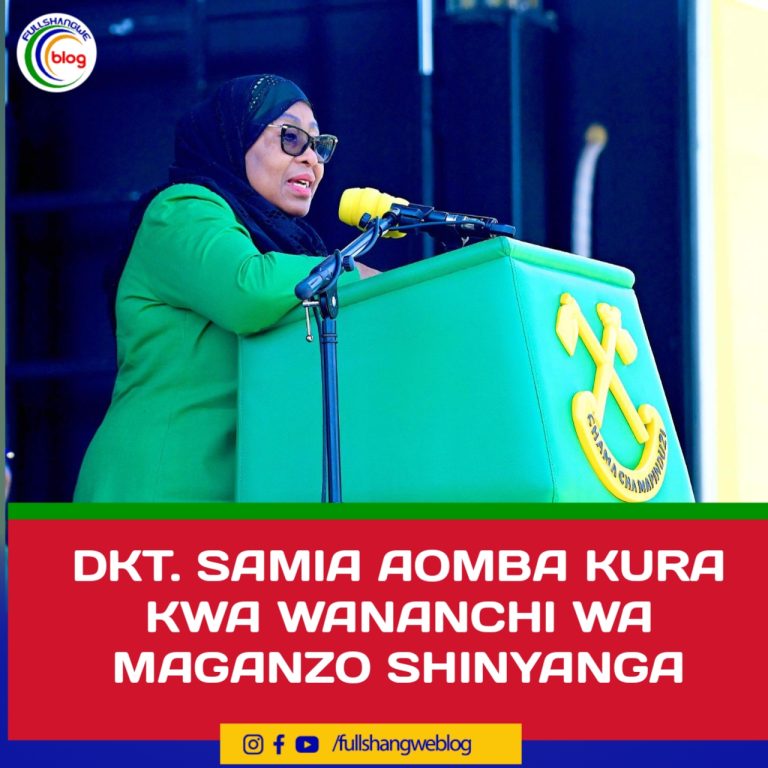 DKT. SAMIA AOMBA KURA KWA WANANCHI WA MAGANZO SHINYANGA