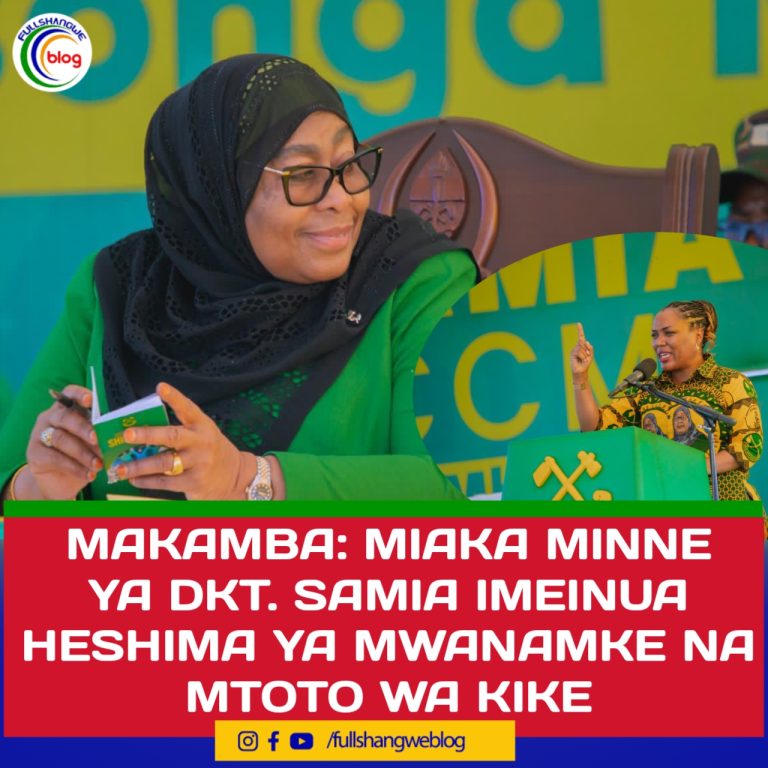 MAKAMBA: MIAKA MINNE YA DKT. SAMIA IMEINUA HESHIMA YA MWANAMKE NA MTOTO WA KIKE