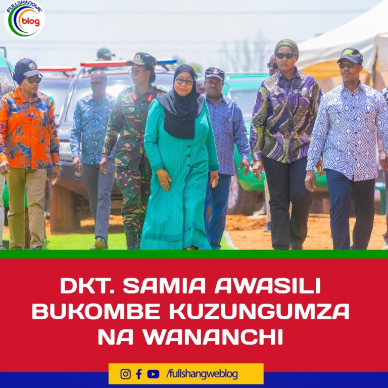 DKT. SAMIA AWASILI BUKOMBE KUZUNGUMZA NA WANANCHI