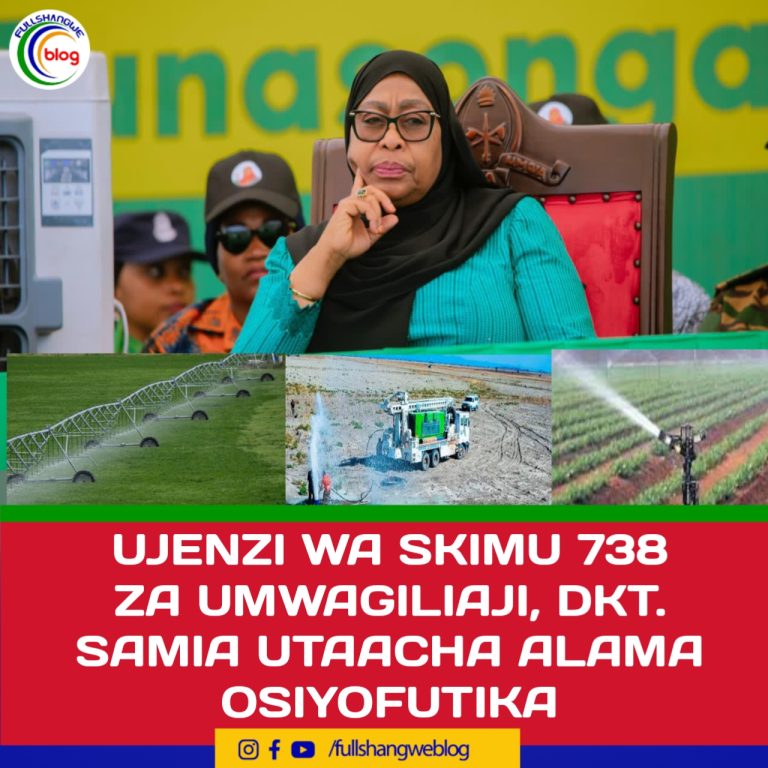 UJENZI WA SKIMU 738 ZA UMWAGILIAJI, DKT. SAMIA UTAACHA ALAMA ISIYOFUTIKA SEKTA YA KILIMO