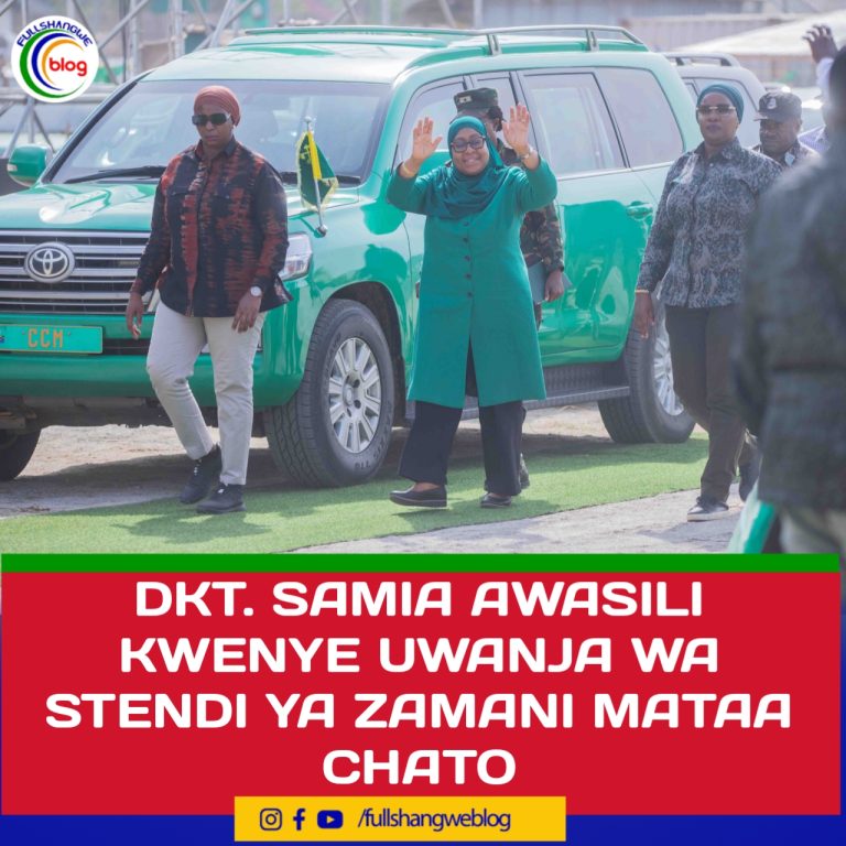 DKT. SAMIA AWASILI KWENYE UWANJA WA STENDI YA ZAMANI MATAA CHATO