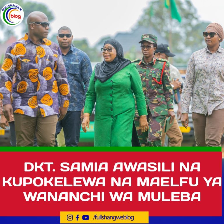 DKT. SAMIA AWASILI NA KUPOKELEWA NA MAELFU YA WANANCHI WA MULEBA