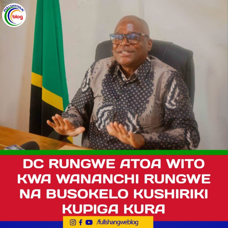 DC RUNGWE ATOA WITO KWA WANANCHI RUNGWE NA BUSOKELO KUSHIRIKI  KUPIGA KURA