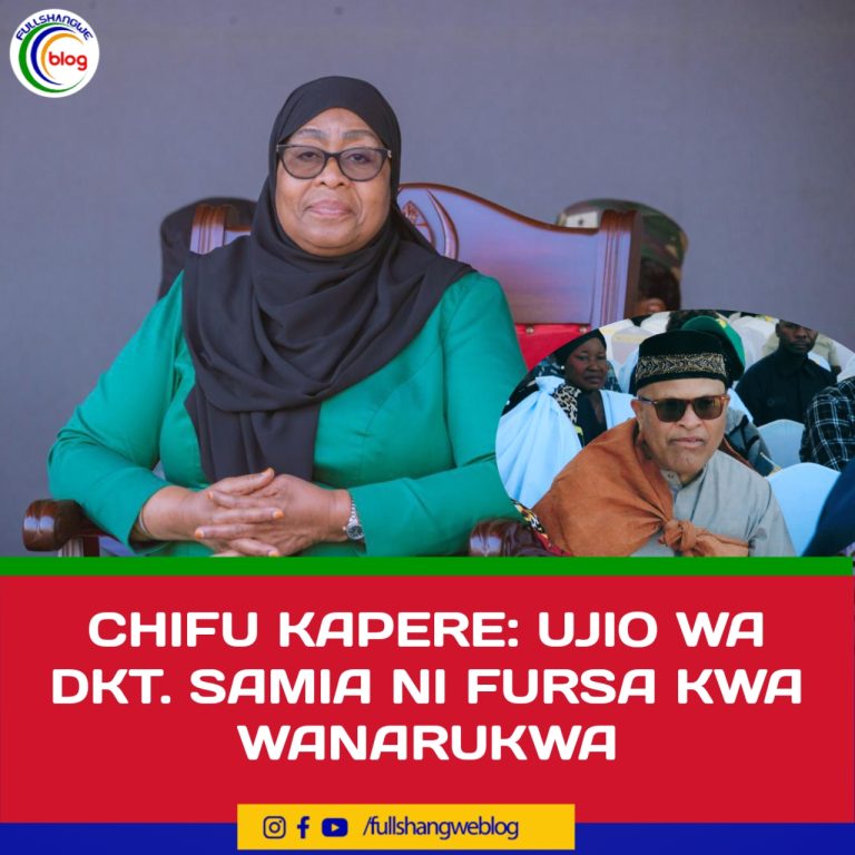 CHIFU KAPERE: UJIO WA DKT. SAMIA NI FURSA KWA WANARUKWA