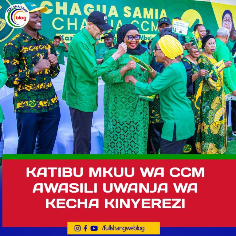 KATIBU MKUU WA CCM AWASILI UWANJA WA KECHA KINYEREZI