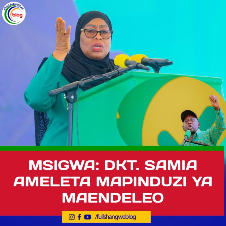 MSIGWA: DKT. SAMIA AMELETA MAPINDUZI YA MAENDELEO