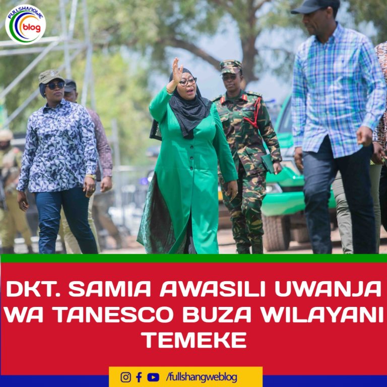 DKT. SAMIA AWASILI UWANJA WA TANESCO BUZA WILAYANI TEMEKE