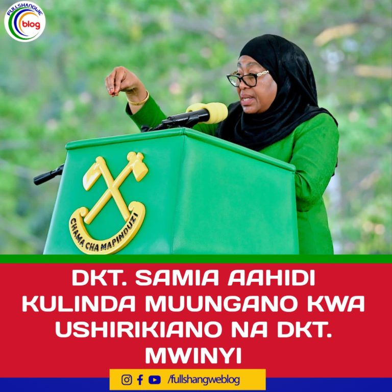 DKT. SAMIA AAHIDI KULINDA MUUNGANO KWA USHIRIKIANO NA DKT. MWINYI