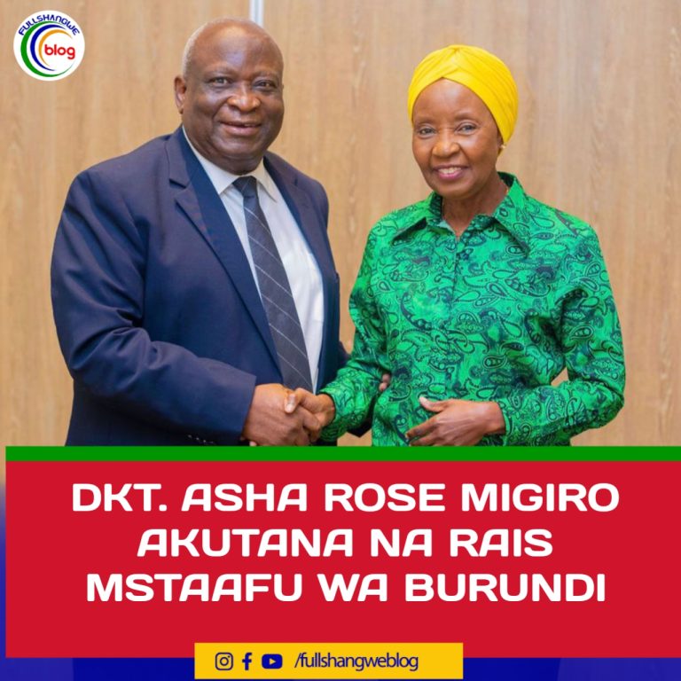 DKT. ASHA ROSE MIGIRO AKUTANA NA RAIS MSTAAFU WA BURUNDI