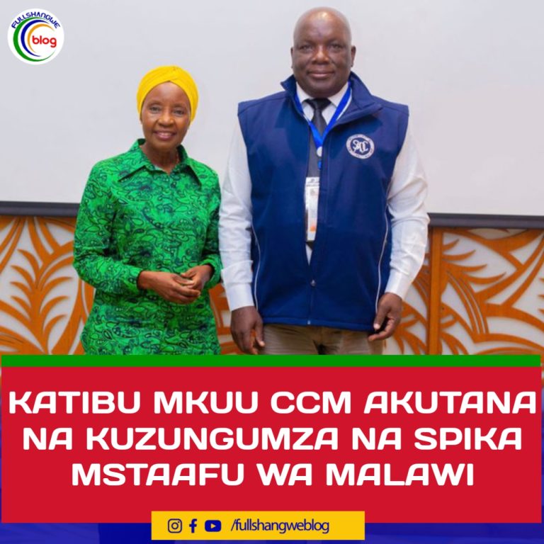 KATIBU MKUU CCM AZUNGUMZA NA SPIKA MSTAAFU WA MALAWI