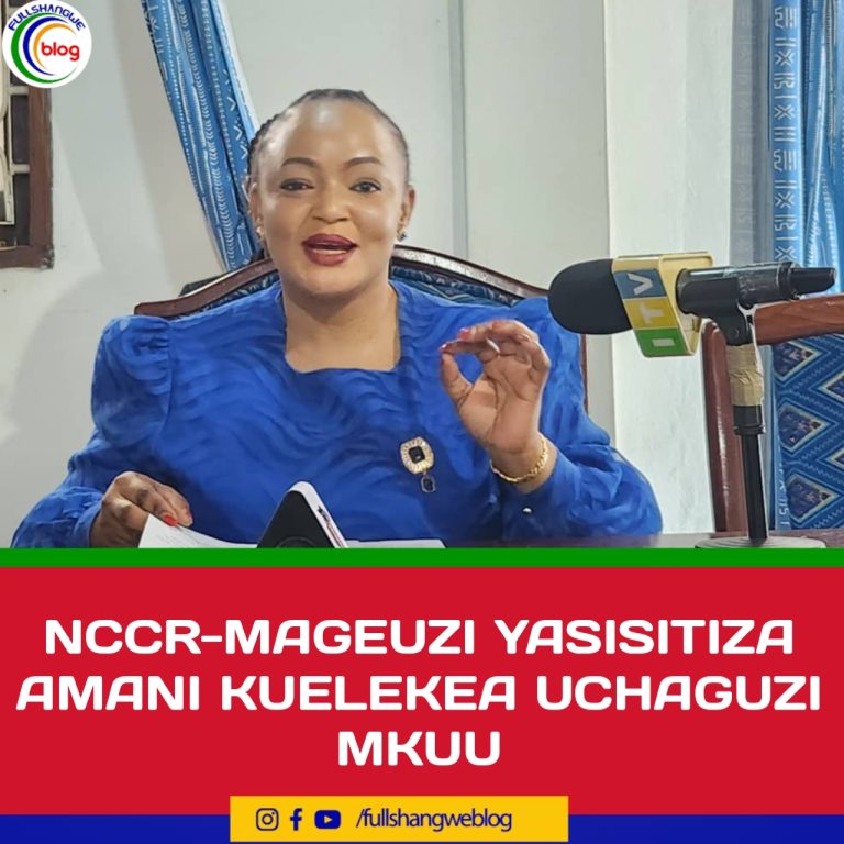 NCCR-MAGEUZI YASISITIZA AMANI KUELEKEA UCHAGUZI MKUU