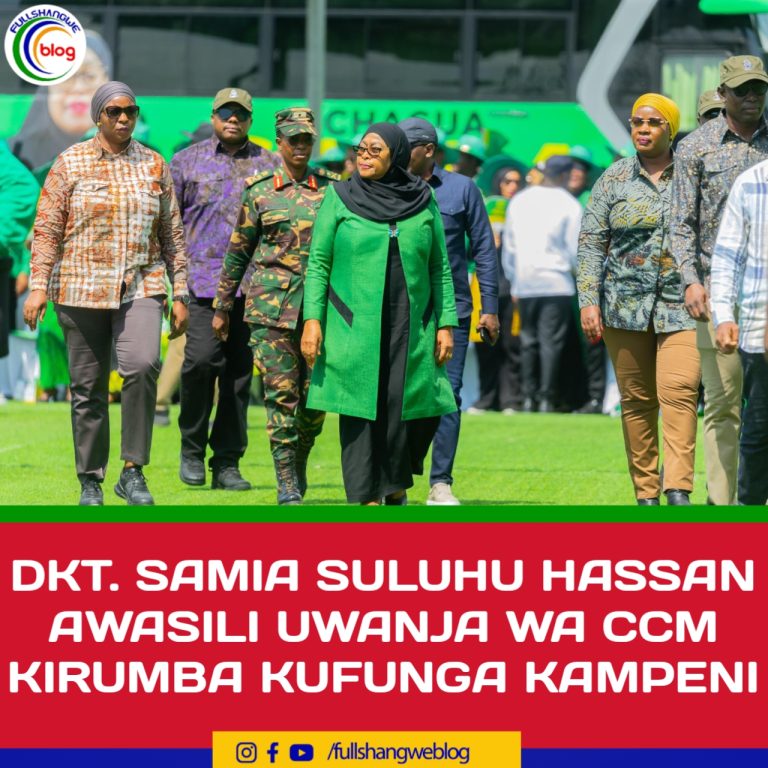 DKT. SAMIA SULUHU HASSAN AWASILI UWANJA WA CCM KIRUMBA KUFUNGA KAMPENI