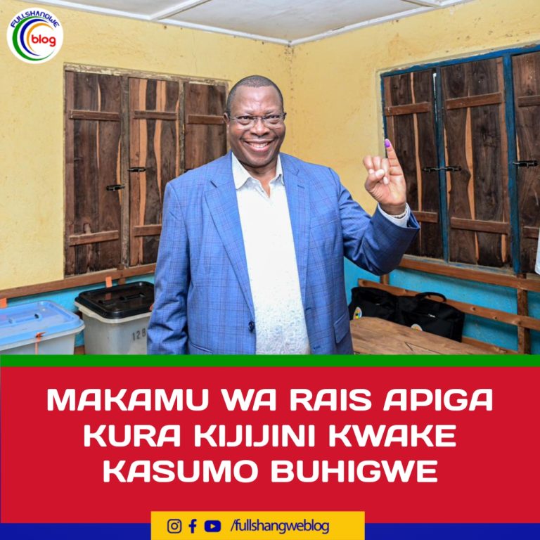 MAKAMU WA RAIS APIGA KURA KIJIJINI KWAKE KASUMO BUHIGWE