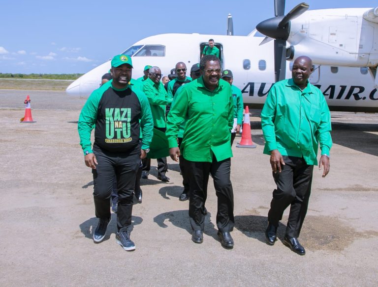 DKT.NCHIMBI AWASILI MTWARA KUENDELEA KUSAKA KURA ZA USHINDI WA KISHINDO ZA DKT SAMIA