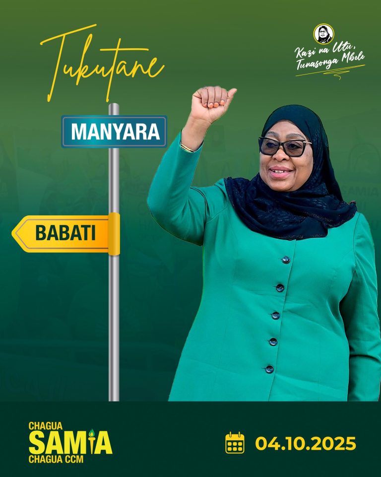 DKT. SAMIA KUUNGURUMA BABATI LEO BAADA YA KUNADI SERA ZA CCM KARATU NA KATESH