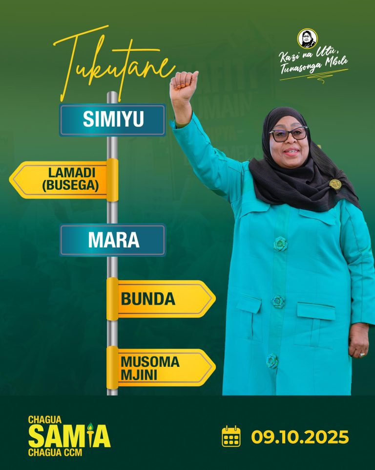 DKT. SAMIA KUUNGURUMA SIMIYU NA MARA, AENDELEA KUSISITIZA UCHAGUZI WENYE AMANI NA UTULIVU