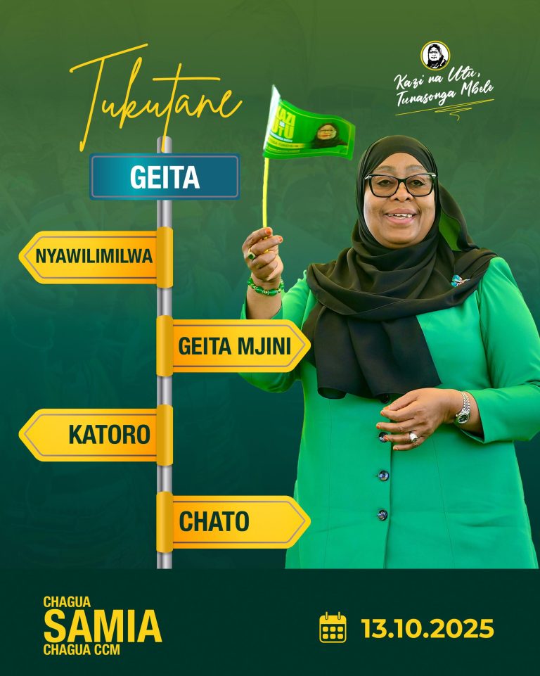 DKT. SAMIA AENDELEA NA KAMPENI ZA CCM GEITA: ASEMA MAENDELEO NI MATUNDA YA AMANI NA UMOJA