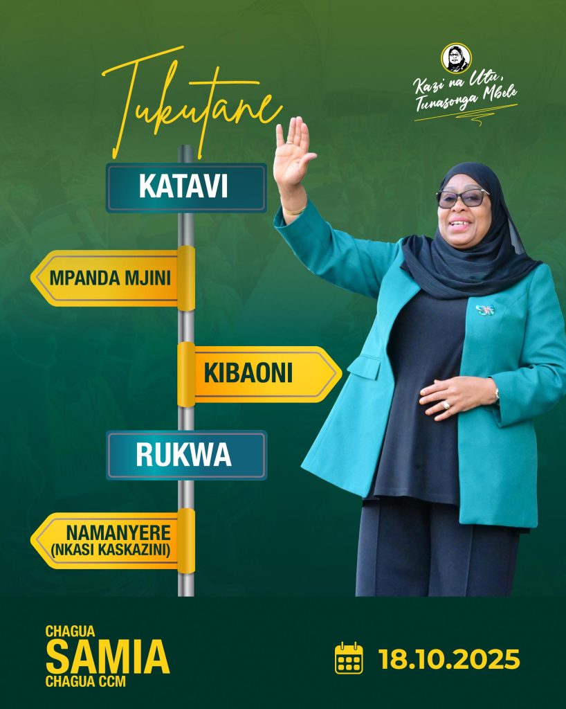 DKT. SAMIA KUENDELEZA KAMPENI KATAVI NA RUKWA LEO