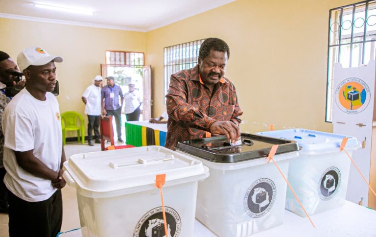 DKT. NCHIMBI APIGA KURA KUMCHAGUA RAIS , MBUNGE NA DIWANI