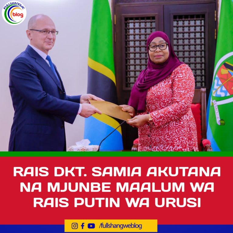 RAIS DKT. SAMIA AKUTANA NA MJUNBE MAALUM WA RAIS PUTIN WA URUSI