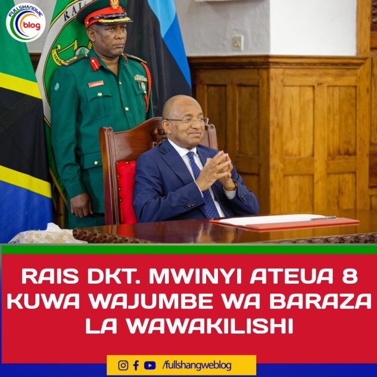 RAIS DKT. MWINYI ATEUA 8 KUWA WAJUMBE WA BARAZA LA WAWAKILISHI