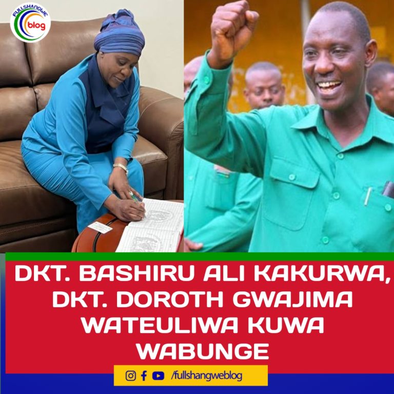 DKT. BASHIRU ALI KAKURWA, DKT. DOROTH GWAJIMA WATEULIWA KUWA WABUNGE