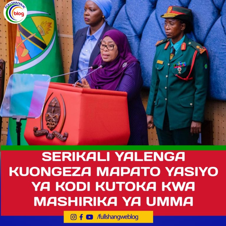 SERIKALI YALENGA KUONGEZA MAPATO YASIYO YA KODI KUTOKA KWA MASHIRIKA YA UMMA