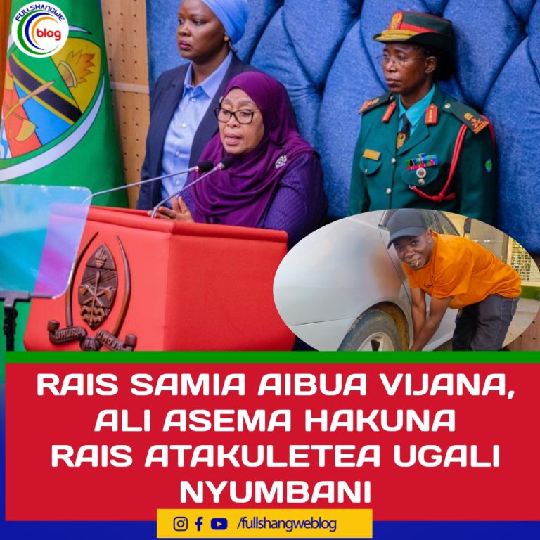 RAIS SAMIA AIBUA VIJANA, ALI ASEMA HAKUNA RAIS ATAKULETEA UGALI NYUMBANI