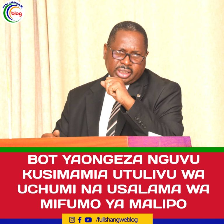 BOT YAONGEZA NGUVU KUSIMAMIA UTULIVU WA UCHUMI NA USALAMA WA MIFUMO YA MALIPO