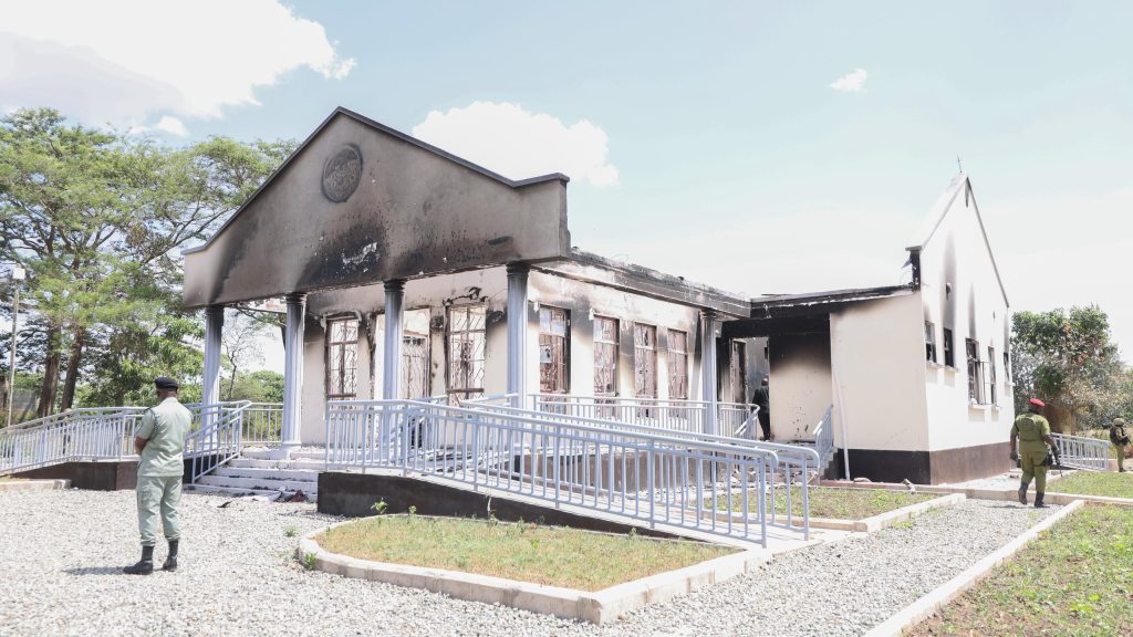 DKT. MWIGULU AKAGUA UHARIBIFU WA KITUO CHA POLISI KIKATITI