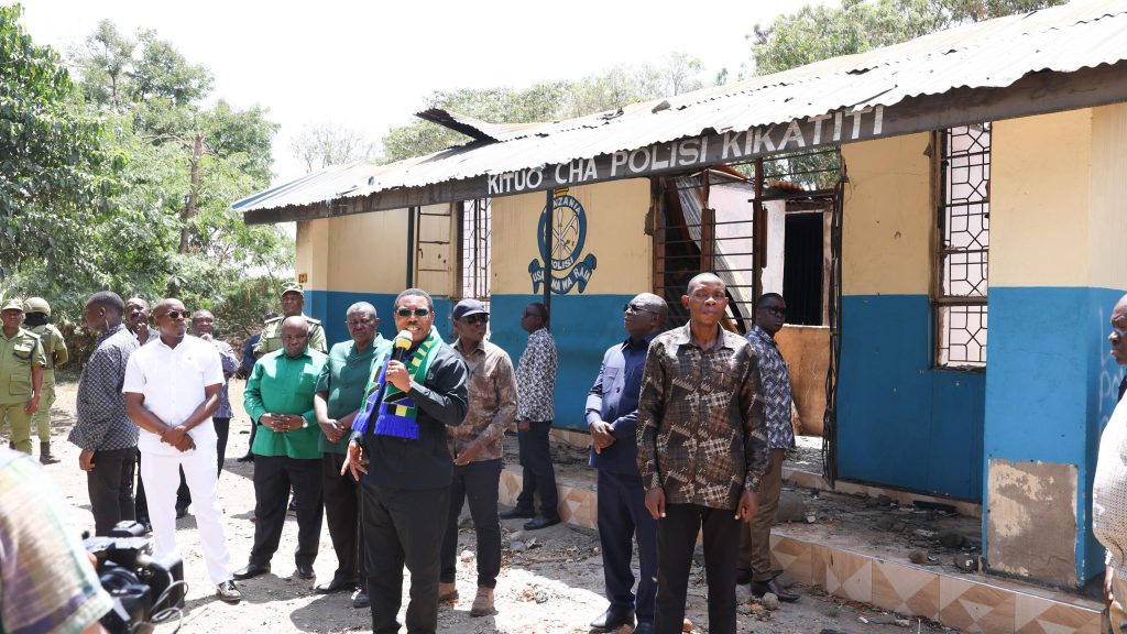 DKT. MWIGULU AKAGUA UHARIBIFU WA KITUO CHA POLISI KIKATITI