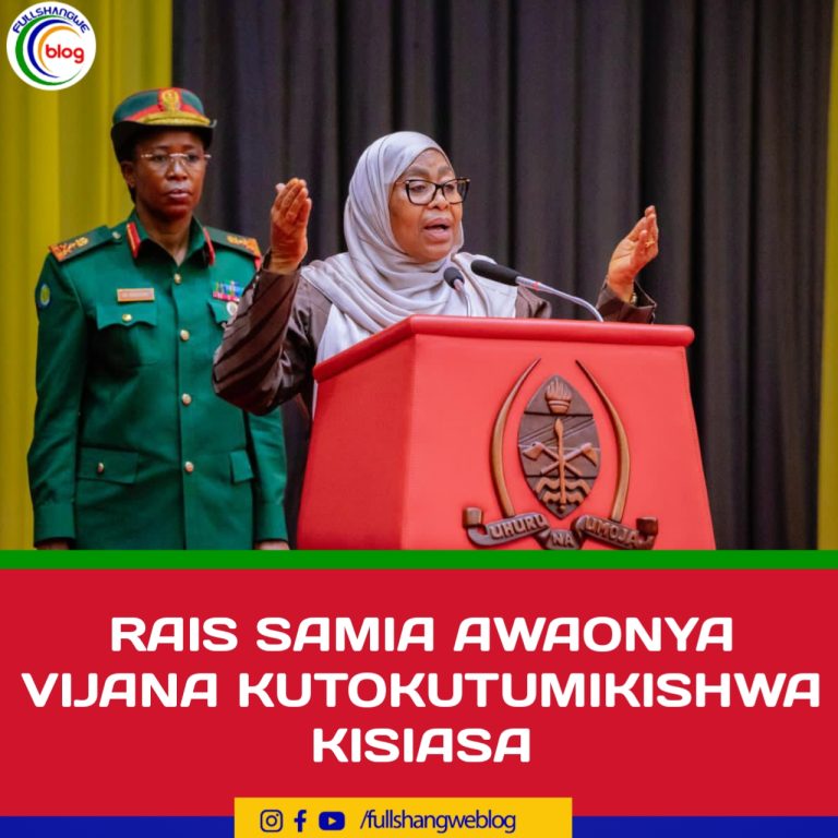 RAIS SAMIA AWAONYA VIJANA KUTOKUTUMIKISHWA KISIASA
